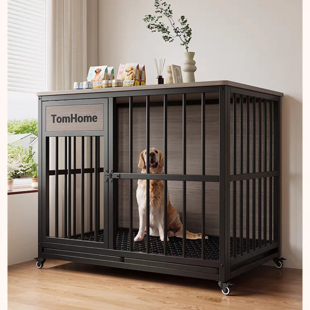 Crate de chien renforcé intégré et Kennel style Villa