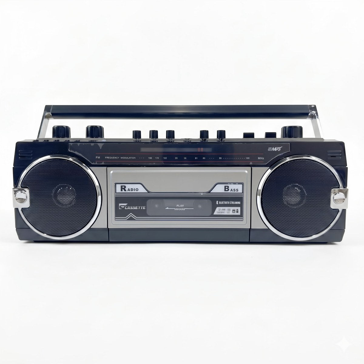 Retro Bluetooth Boombox Cassette Player With FM Radio Stereo Speakers USB SD