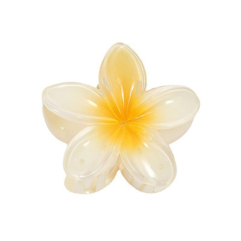 Fleur d'oeuf Bauhinia Retour Spoon Grasping Clip capillaire