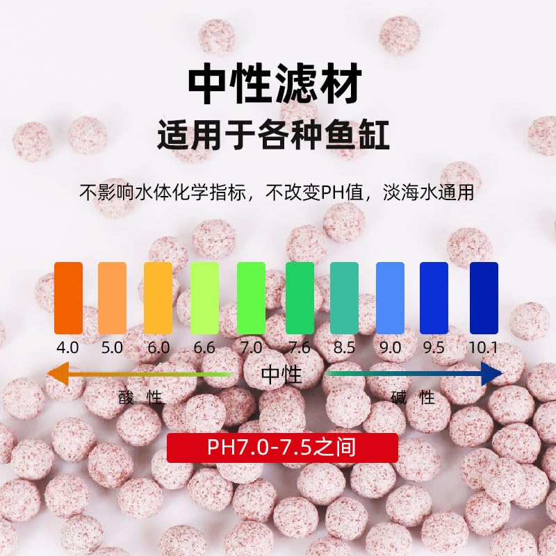 Bio Balles pour filtre à aquarium Média Étang Filtre Matériel Céramique Anneau Aquarium pour poisson Ta