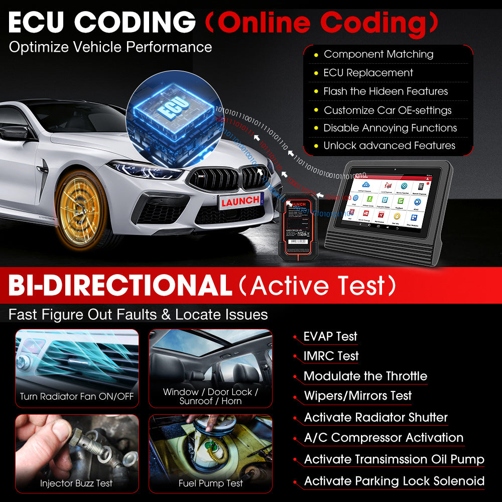 Instrument d'essai automobile Automobile Diagnostic Décoder Instrument