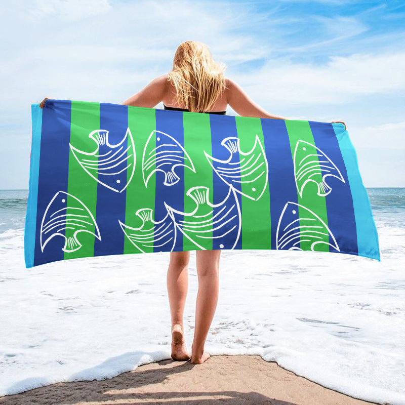 Serviette imprimée Seaside Vacation Beach Serviette de bain