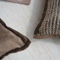 Coussin de Sofa Marron Maillard avec un oreiller luxueux Wabi-sabi léger