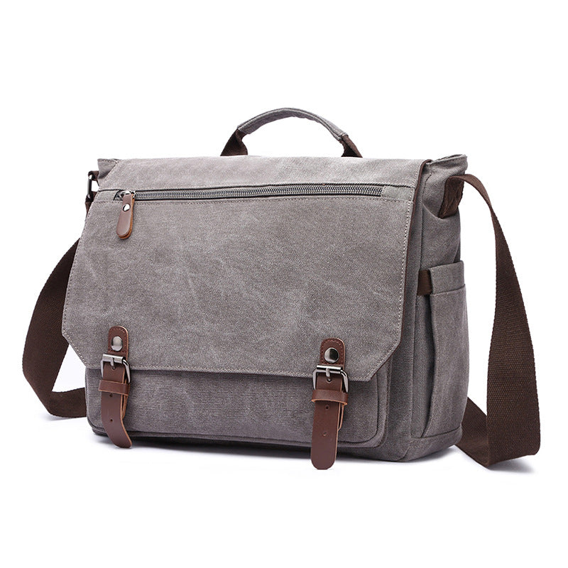Porte-monnaie portable en toile transversale pour hommes