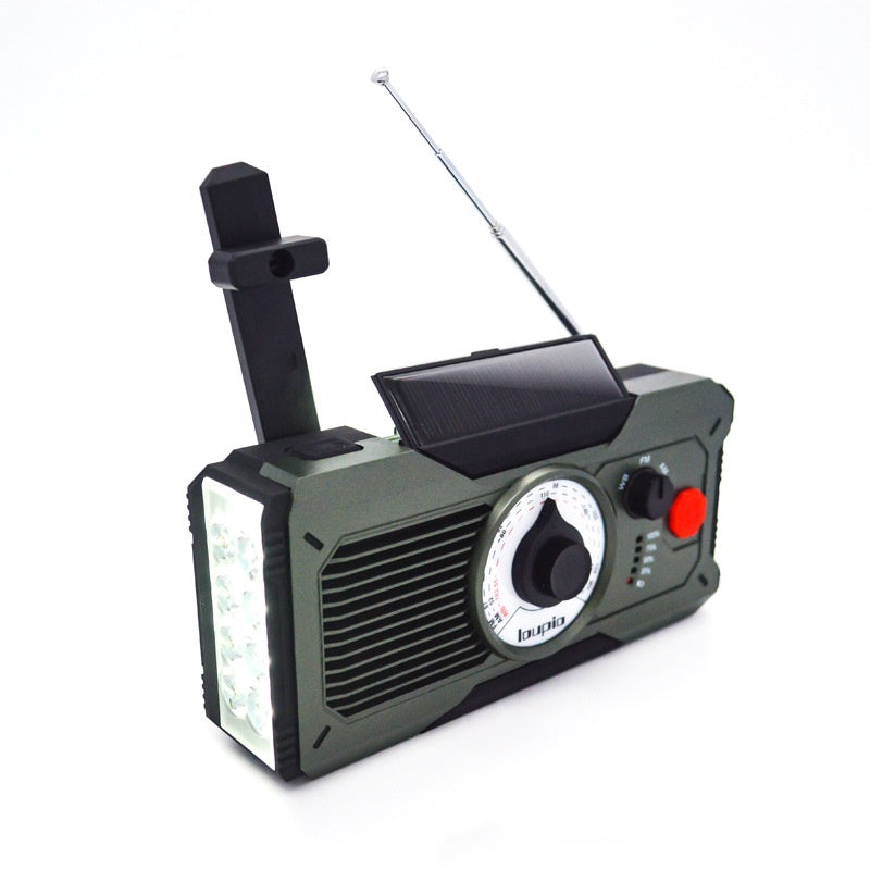 Radio à main multifonctionnelle d'urgence avec lampe de poche lumière de lecture