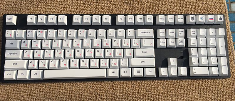 Japonais Russe Coréen chaleur sublimation keycap