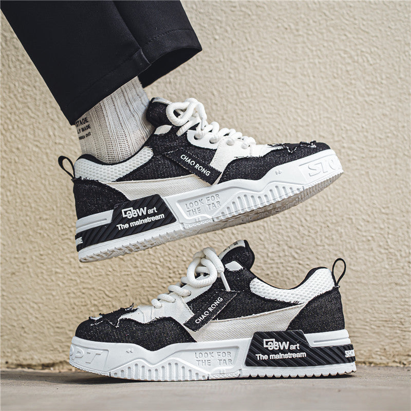 Respirant Casual Canvas Chaussures plates Hommes