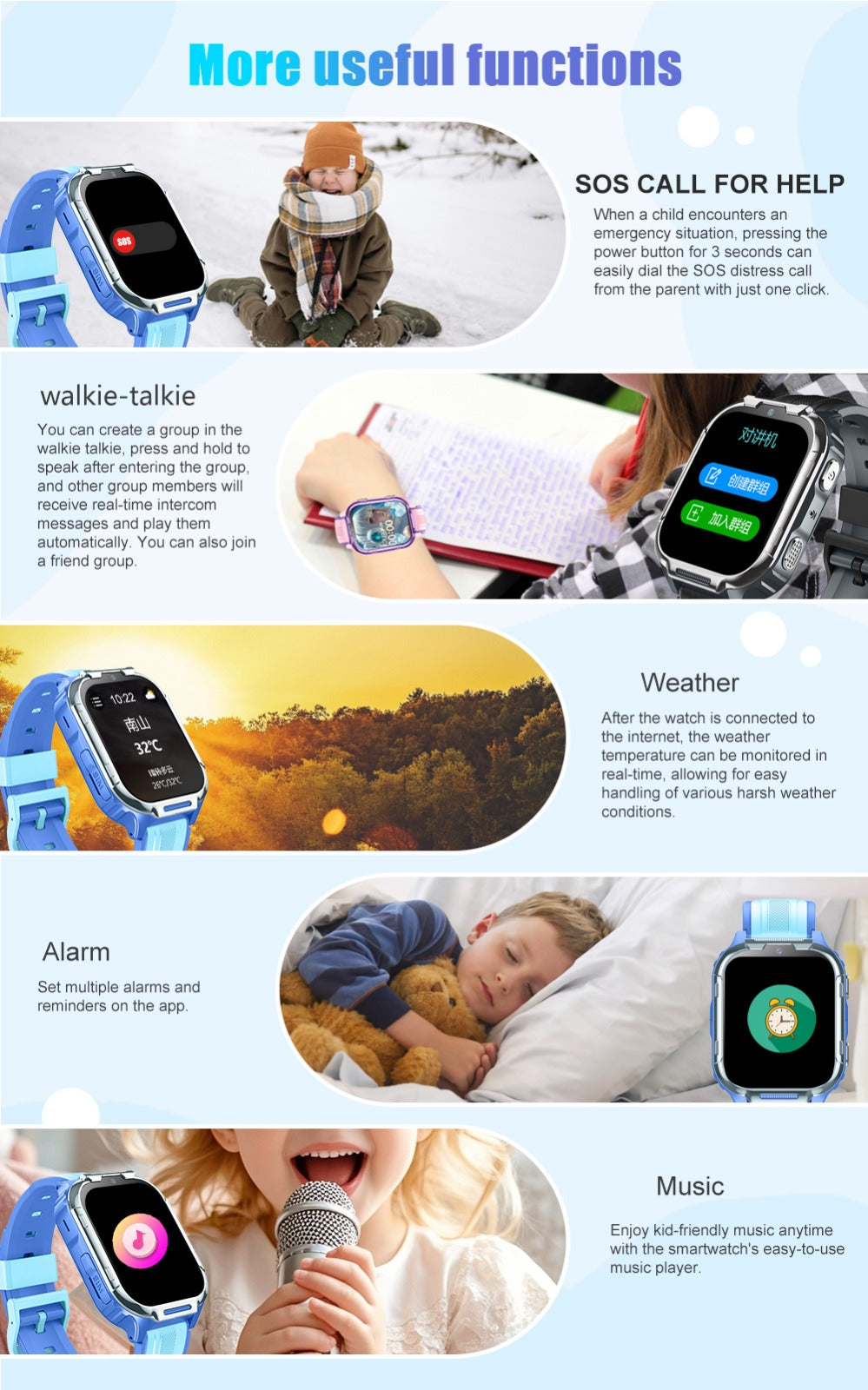Smart Watch pour enfants 4G avec tracker GPS
