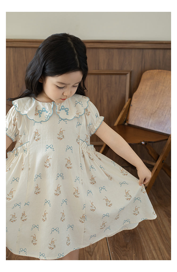 Robe imprimée mignonne d'été pour filles