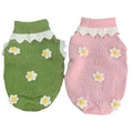 L'automne et l'hiver chaud et confortable Chandail de chien vêtements chat vêtements fleur Blossom