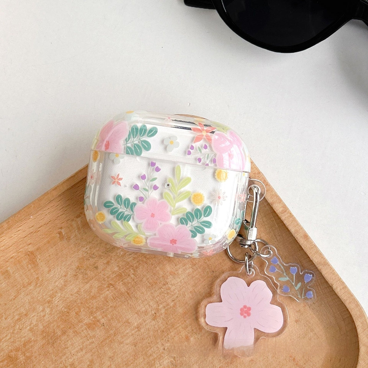 Housse de protection pour casque Bluetooth haute transparence Bouquet