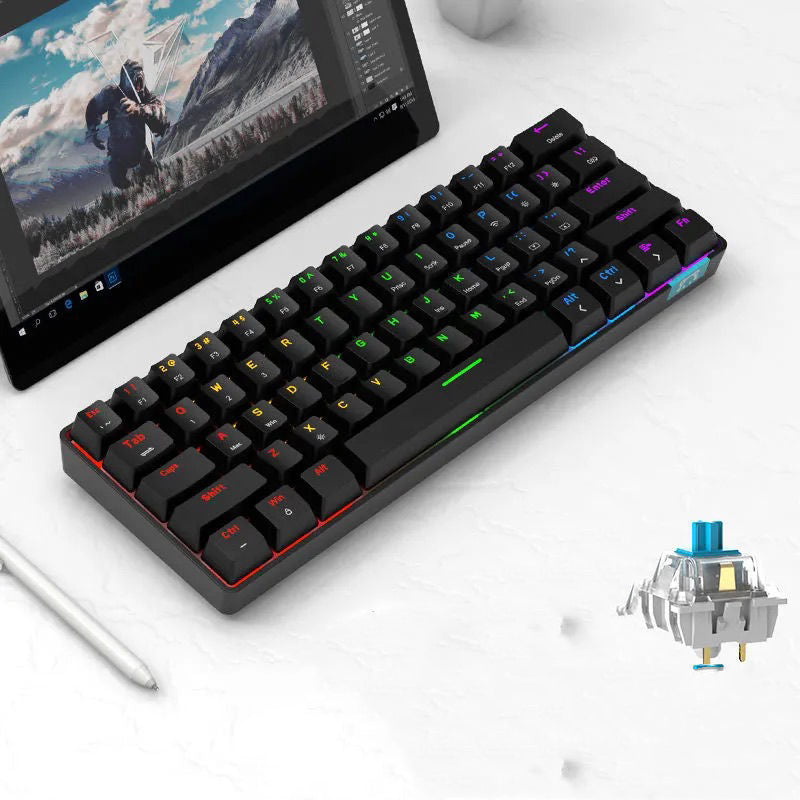 Téléphone à clavier mécanique Bluetooth bimode sans fil