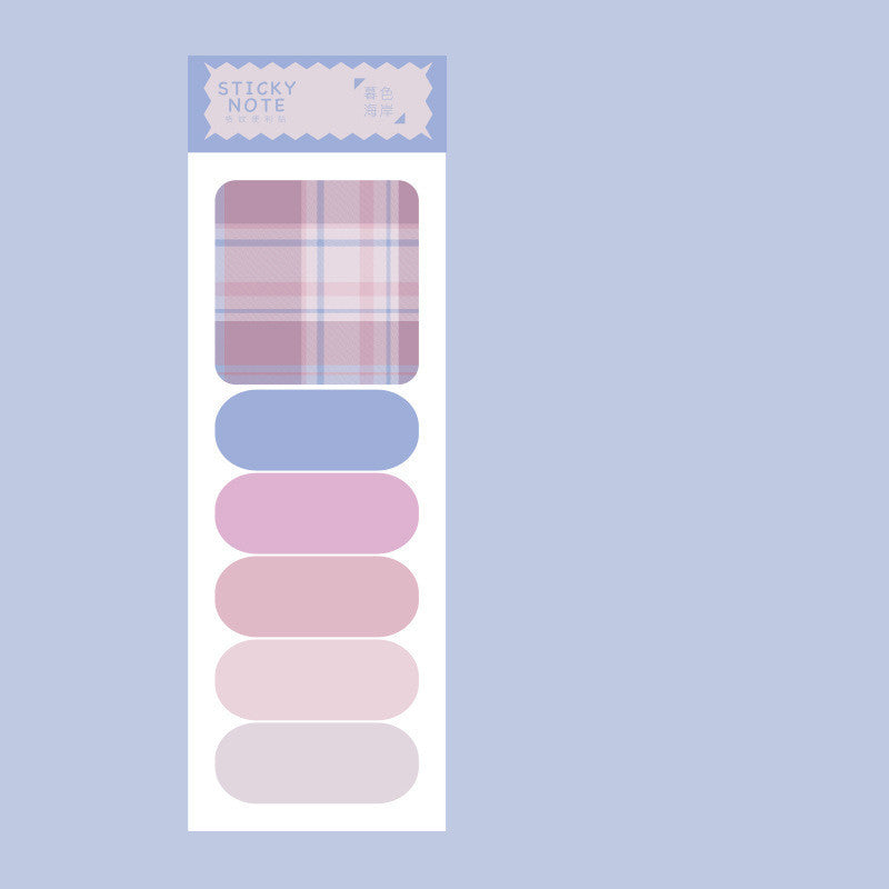 Mémo Pad mignon Notes collantes colorées