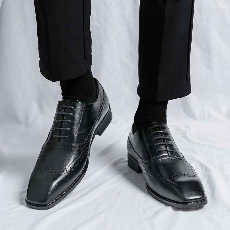 Été Hommes Élégant Formelbusiness-casual chaussures en cuir