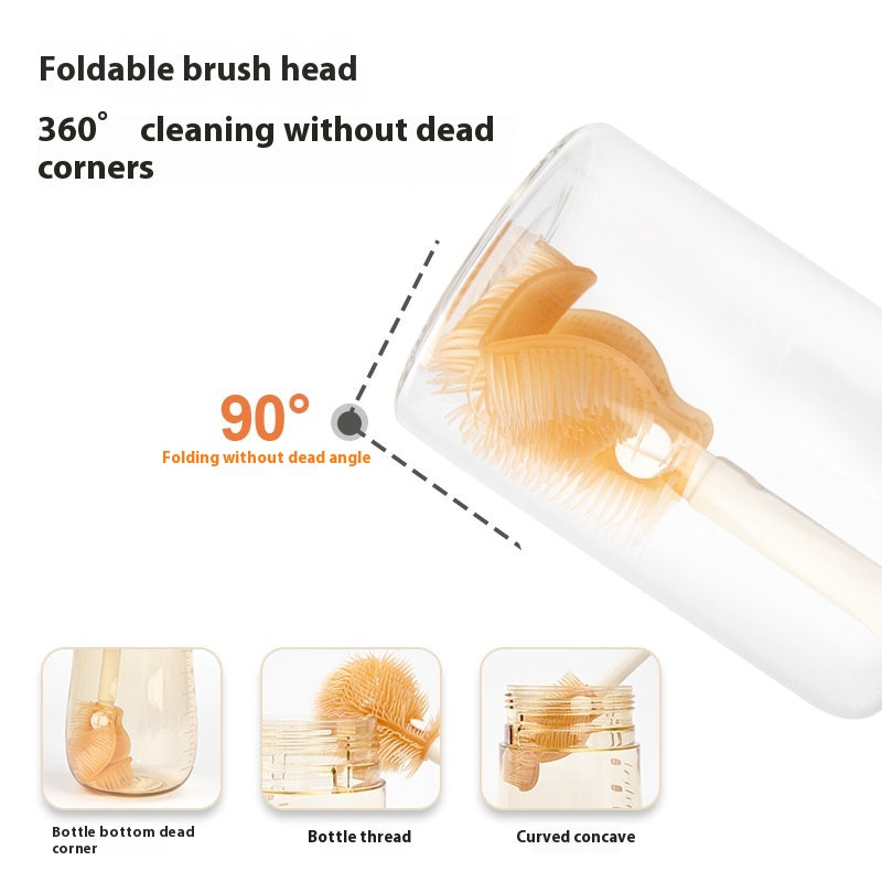 Silicone brush set Wash baby storage box