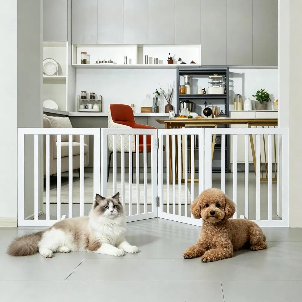 Barrière moderne pour animaux de compagnie avec 80.3 pouces pour intérieur