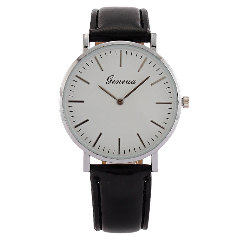 Ceinture en cuir minimaliste ultra-mince pour homme