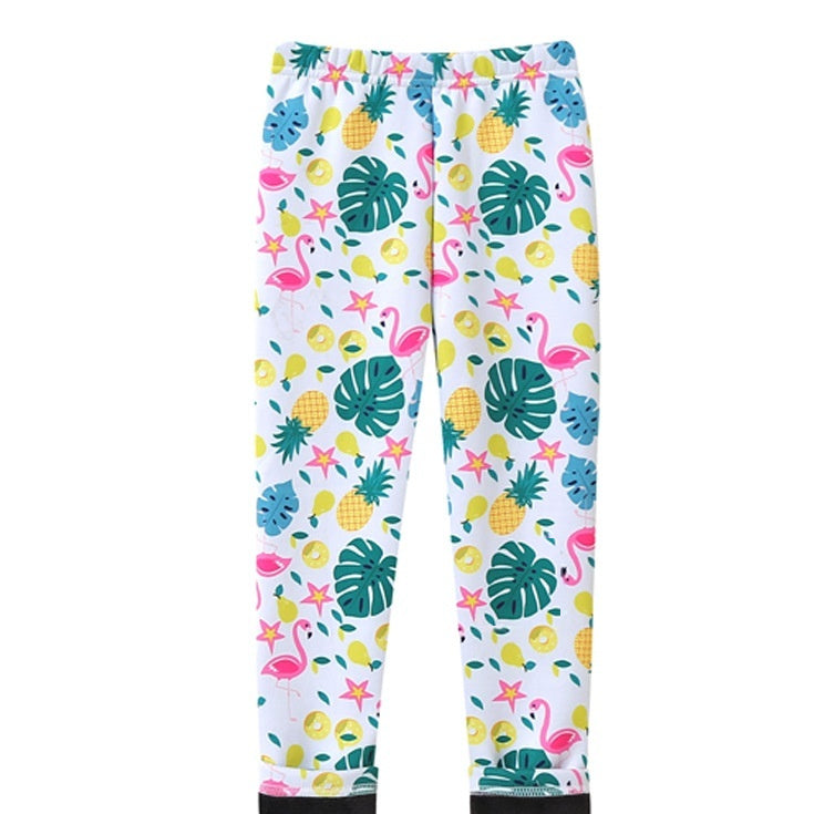 Filles Fine-Flannel PrintempsAutomne Vêtements de dessus Pantalons lait-viscose