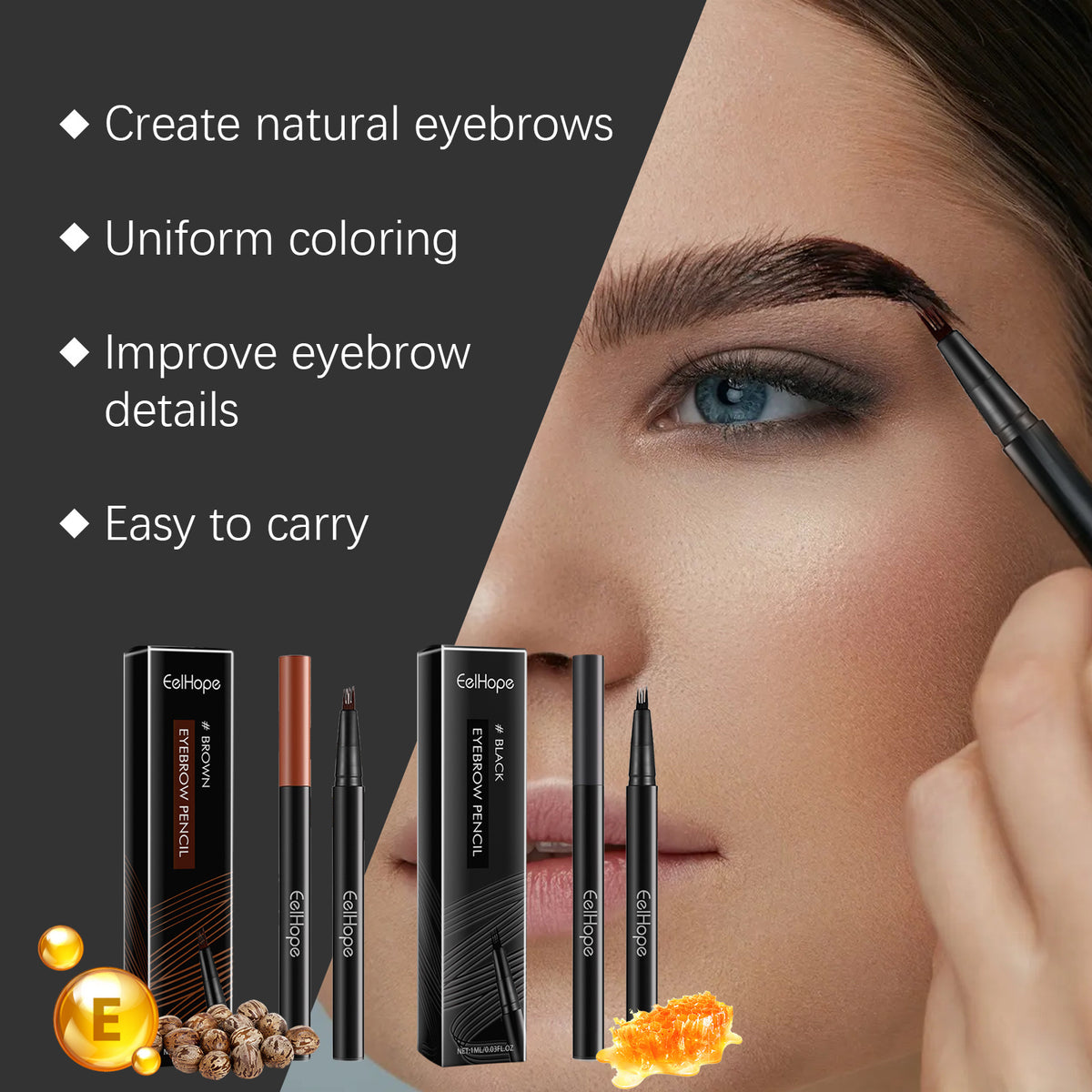 Decoration sauvage Exquise facile à utiliser ne pas façonner les sourcils