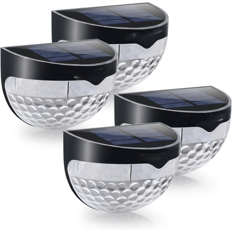 12 PCS RGB Solar Fence Lights