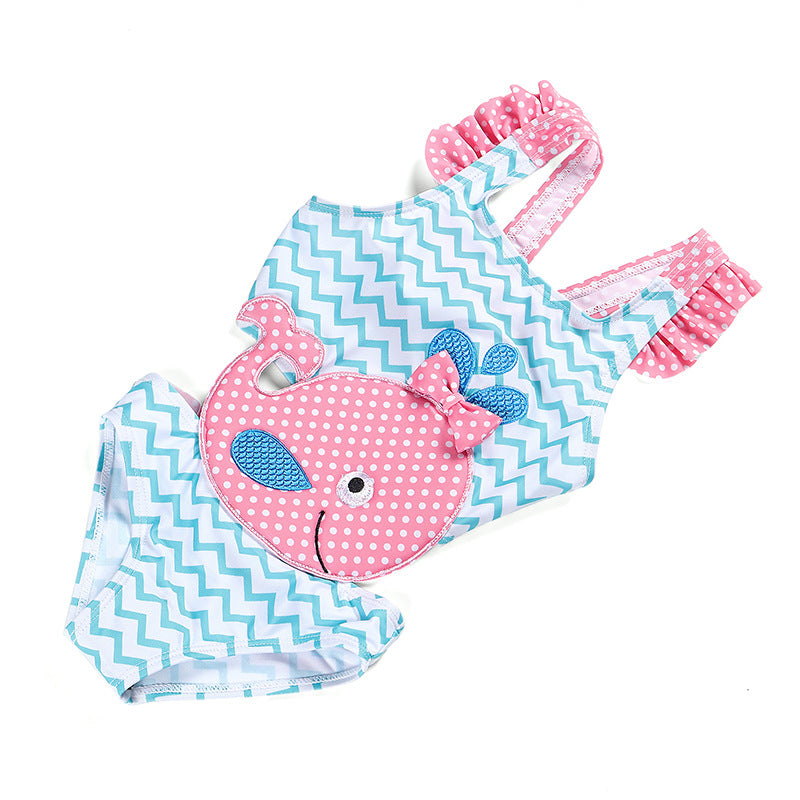 Bébé filles Maillot de bain Pastèque Maillot de bain Natation Plage Baignoire Bikini Mignon Été One-piec
