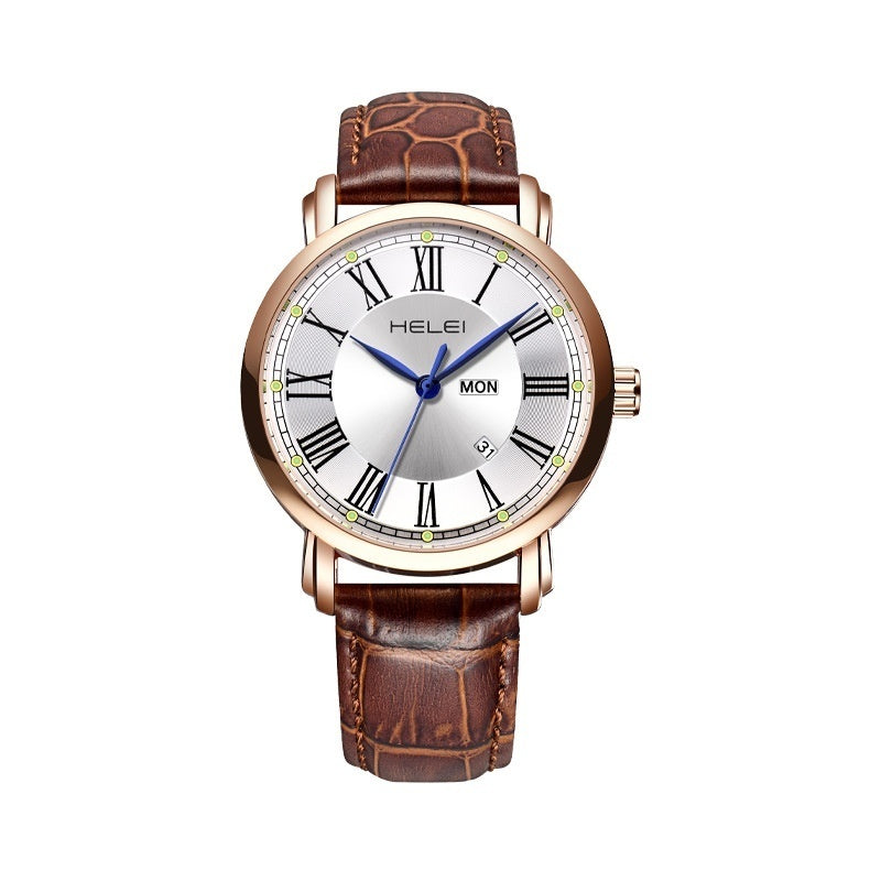 Men's Business Leather Quartz Watches