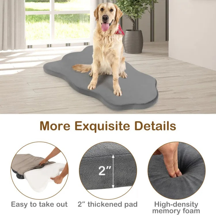Orthopedic dog bed with memory foam support for large dogs