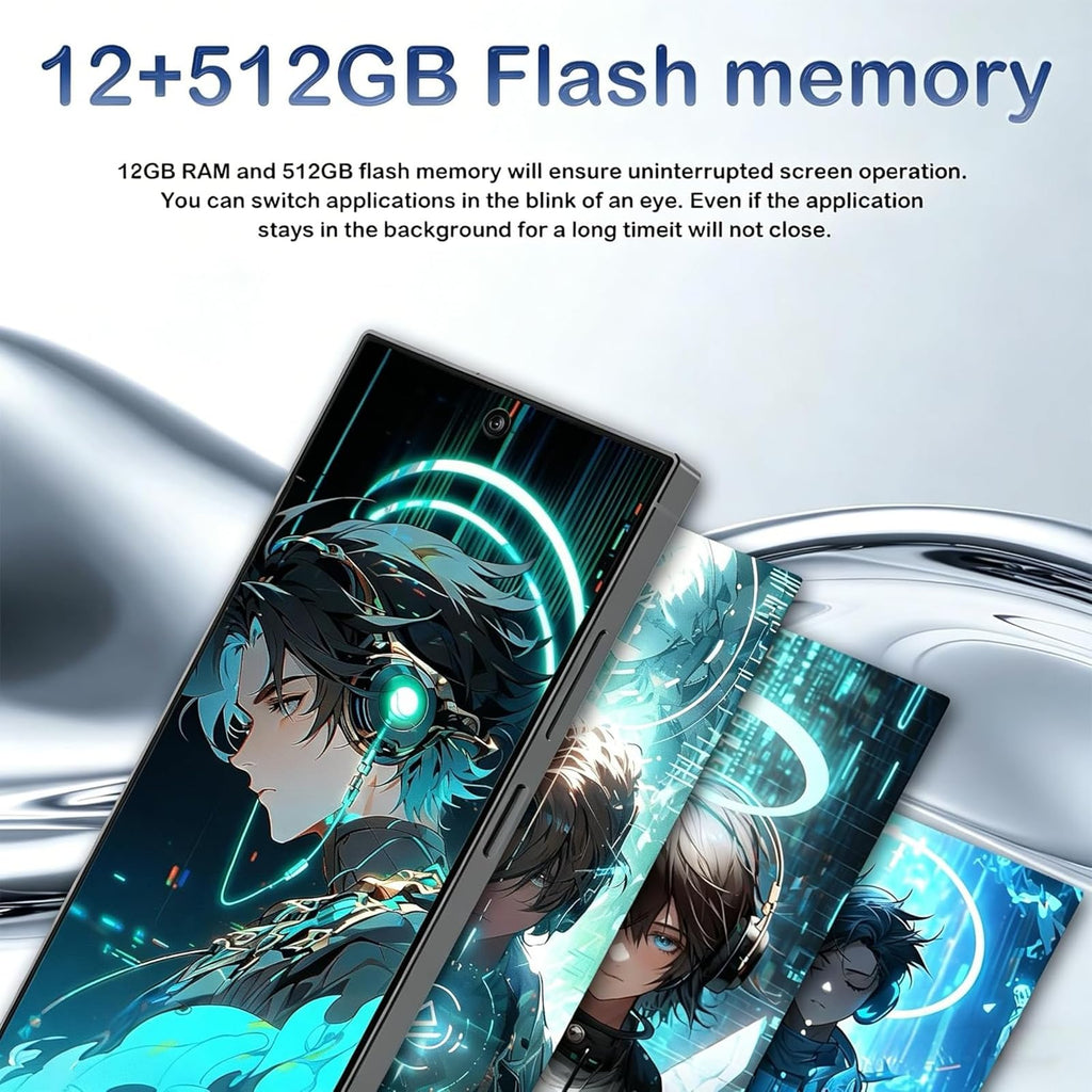 C25 Ultra Unlocked Téléphone avec NFC12-512 Go Smartphone 8000mAh 6,9 HD Grand écran Android 1