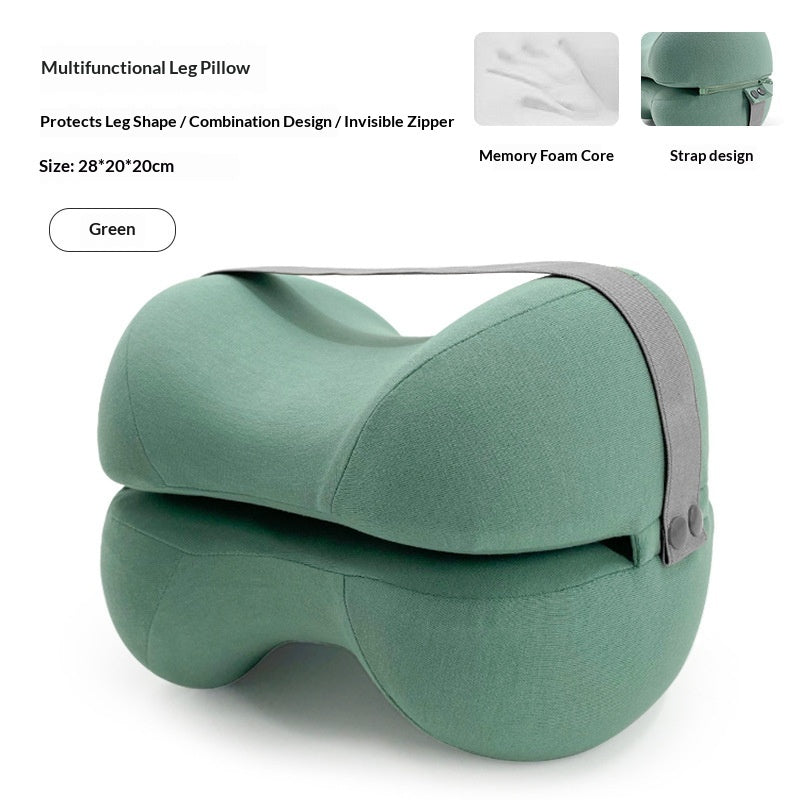 Oreiller de jambe en mousse mémoire pour dormir pour soulager l'élévation du pied