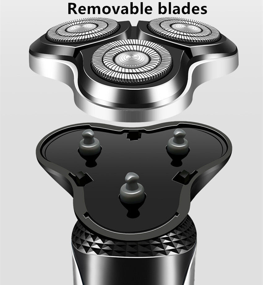 Électrique barbe Nez d'oreille Trimmer Hommes Rasoir Rasoir imperméable Pop-Up humide sans fil sec