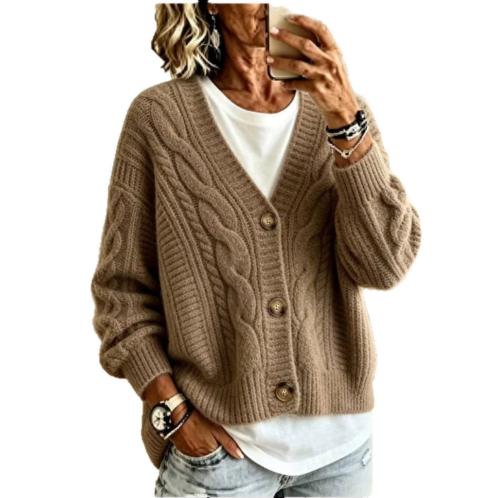 V-Neck Sweater Loose and Laid-back Fall/Winter Collection