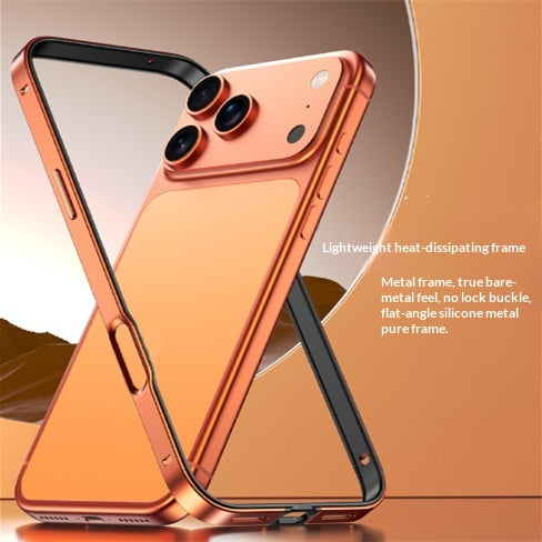 Boite de téléphone en silicone de style Boxer avec cadre en métal et absorption de choc d'angle