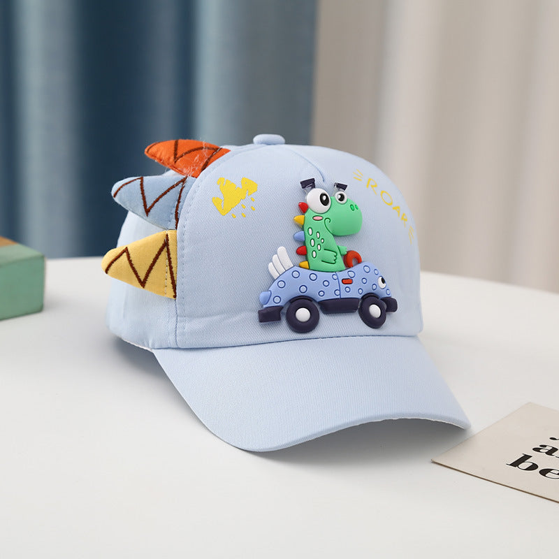 Dinosaur Voiture Peaked Cap Coréen Style Garçons et filles Broderie