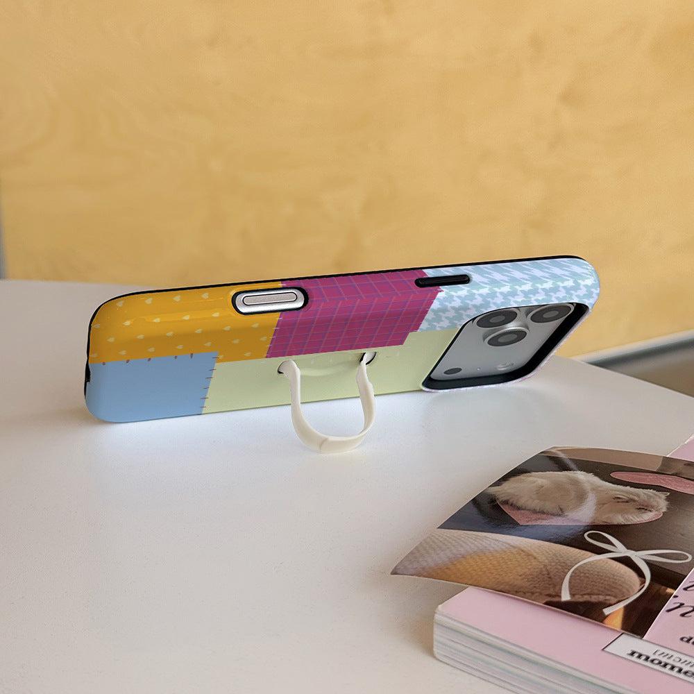 Meilleure vente Film et stand Two-in-one Phone Case