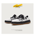 Reflective Bone Retro Platform Sneakers Hommes