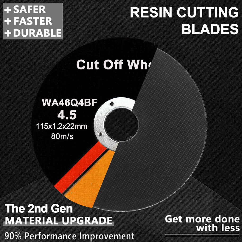 50 X 115mm ULTRA THIN 1mm MÉTAL CUTING BLADE DISC POUR ACIER ET CARBURANTS ANGLE 50PCS