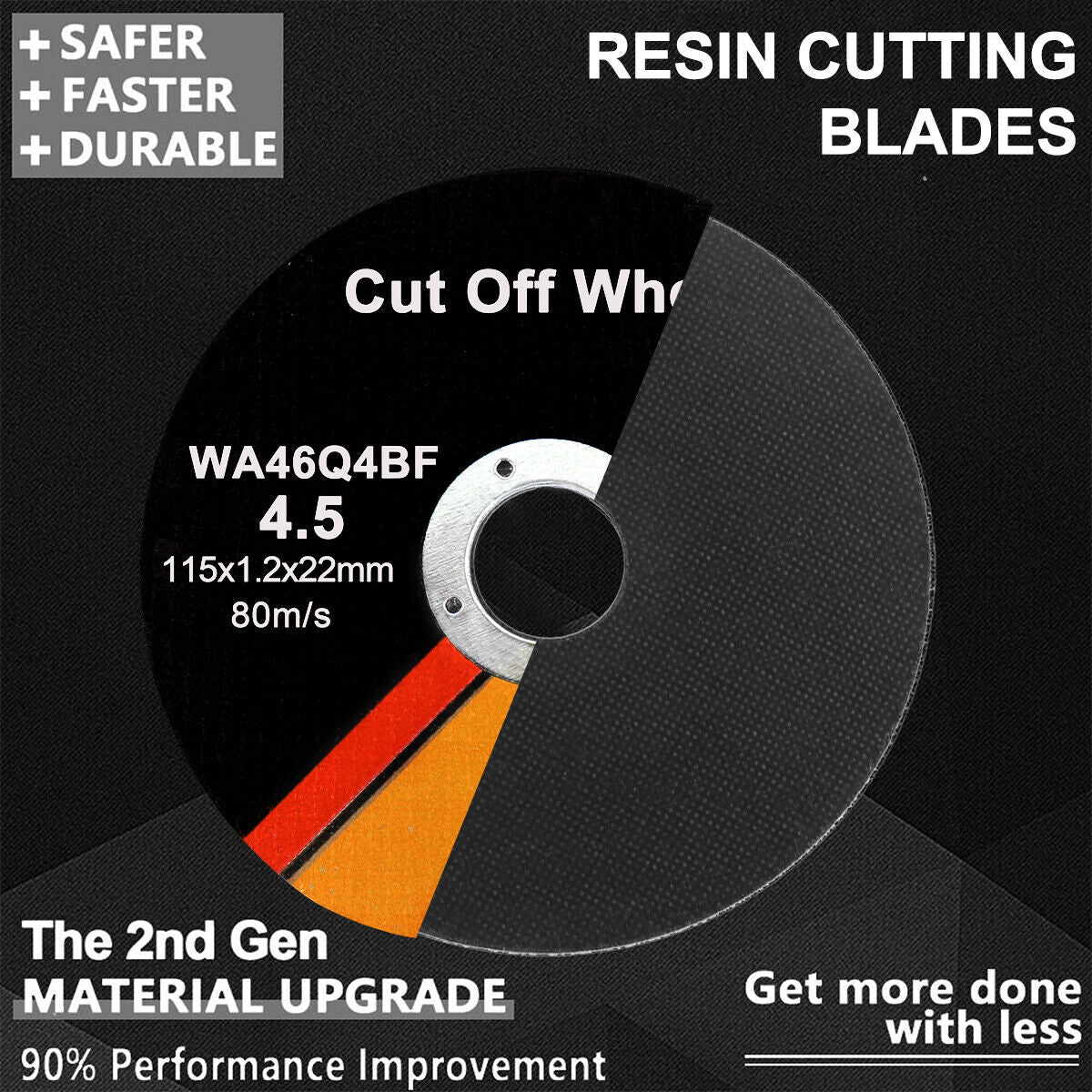 50 X 115mm ULTRA THIN 1mm MÉTAL CUTING BLADE DISC POUR ACIER ET CARBURANTS ANGLE 50PCS