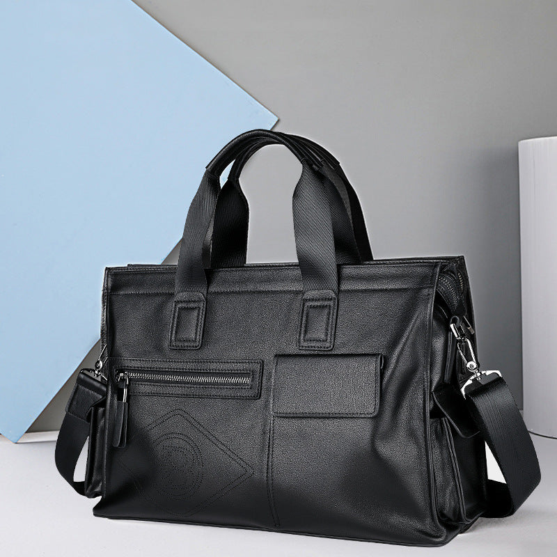 Sac transdermique casual élégant Cowhide Grande capacité