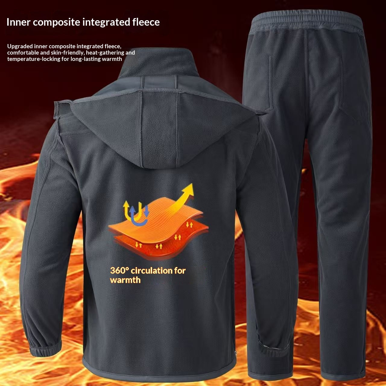 Hommes Sports de plein air Tactique polaire épais coupe-vent