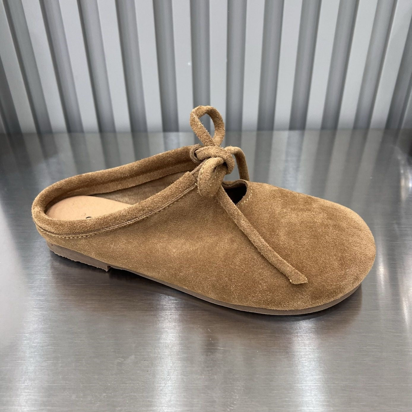 Baotou Suede Pompes Soles plates à faible coupe