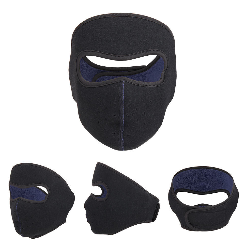 Velvet Respirant Cold Proof Et Masque du visage d'équitation anti-poussière