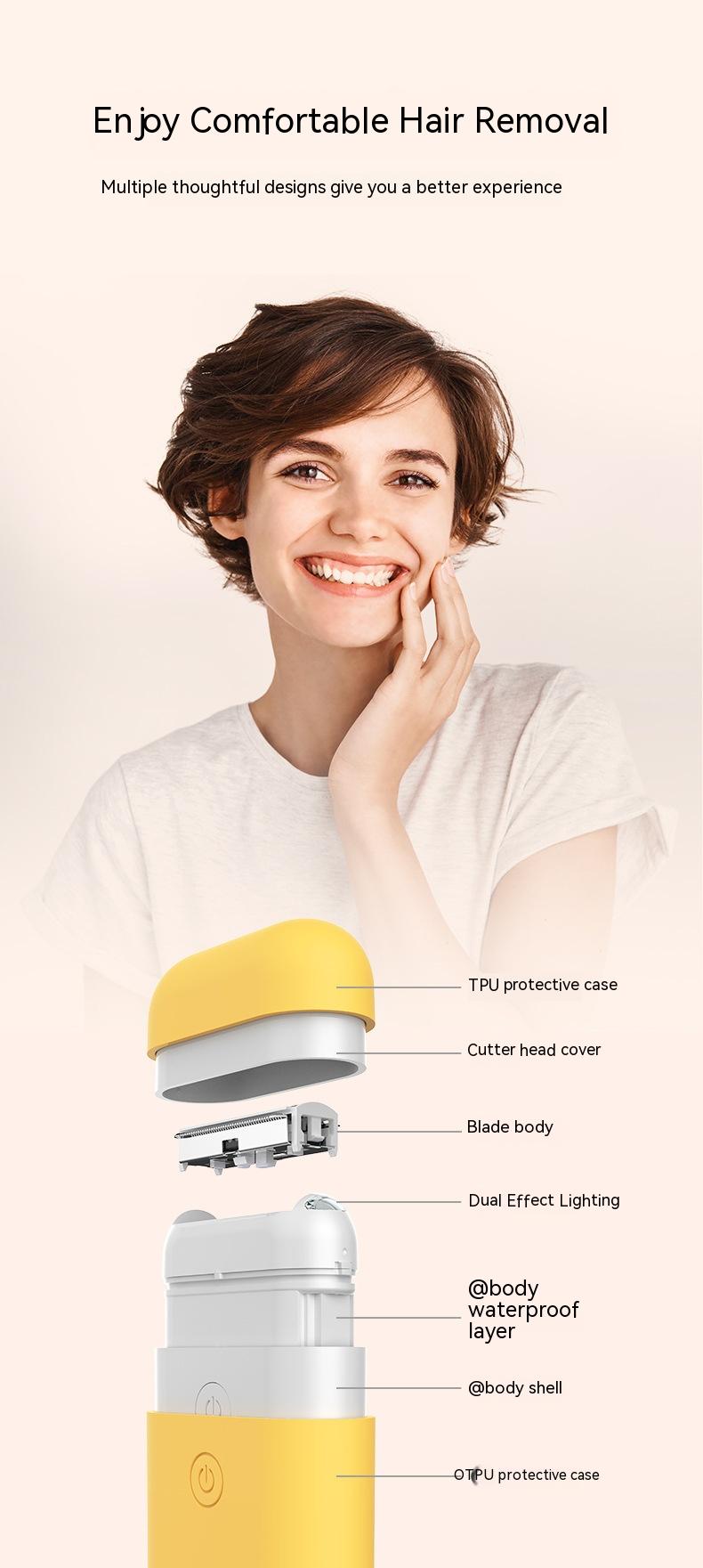 Rasoir à corps complet électrique pour femmes