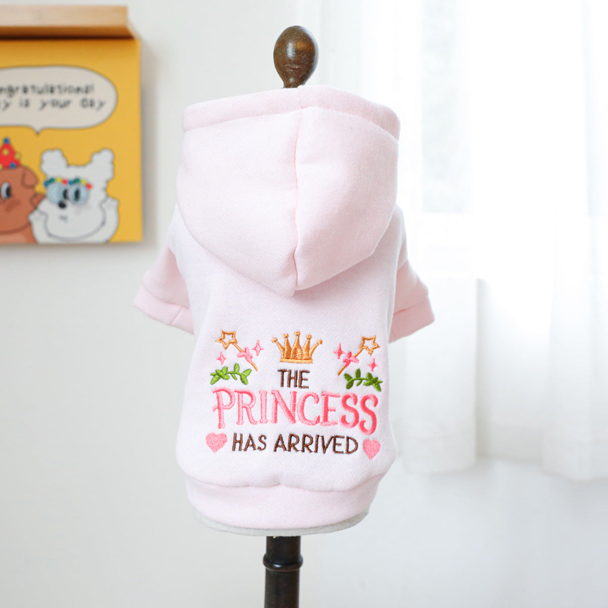 Vêtements pour animaux de compagnie Vêtements de chat à capuche Petite princesse