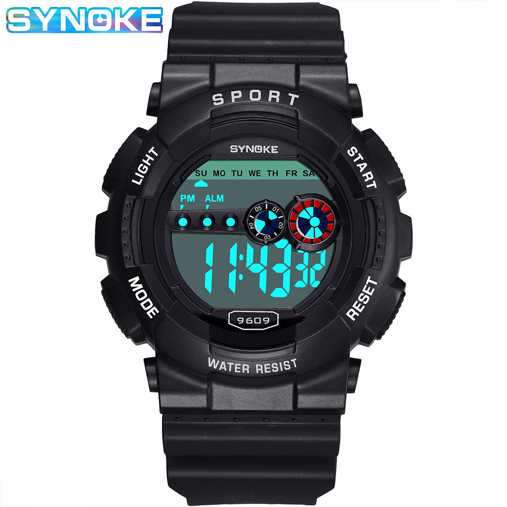 Montre de sport de plein air homme étanche Alarme multifonction grand écran