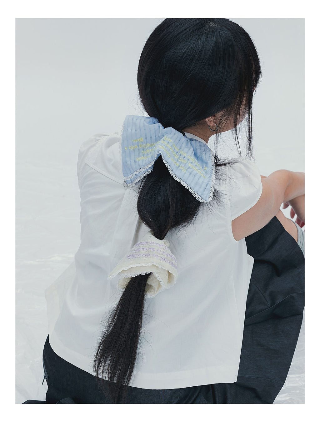 Bubble Headband Dentelle Four Corner Headband Original Versatile High-end Accessory Squar