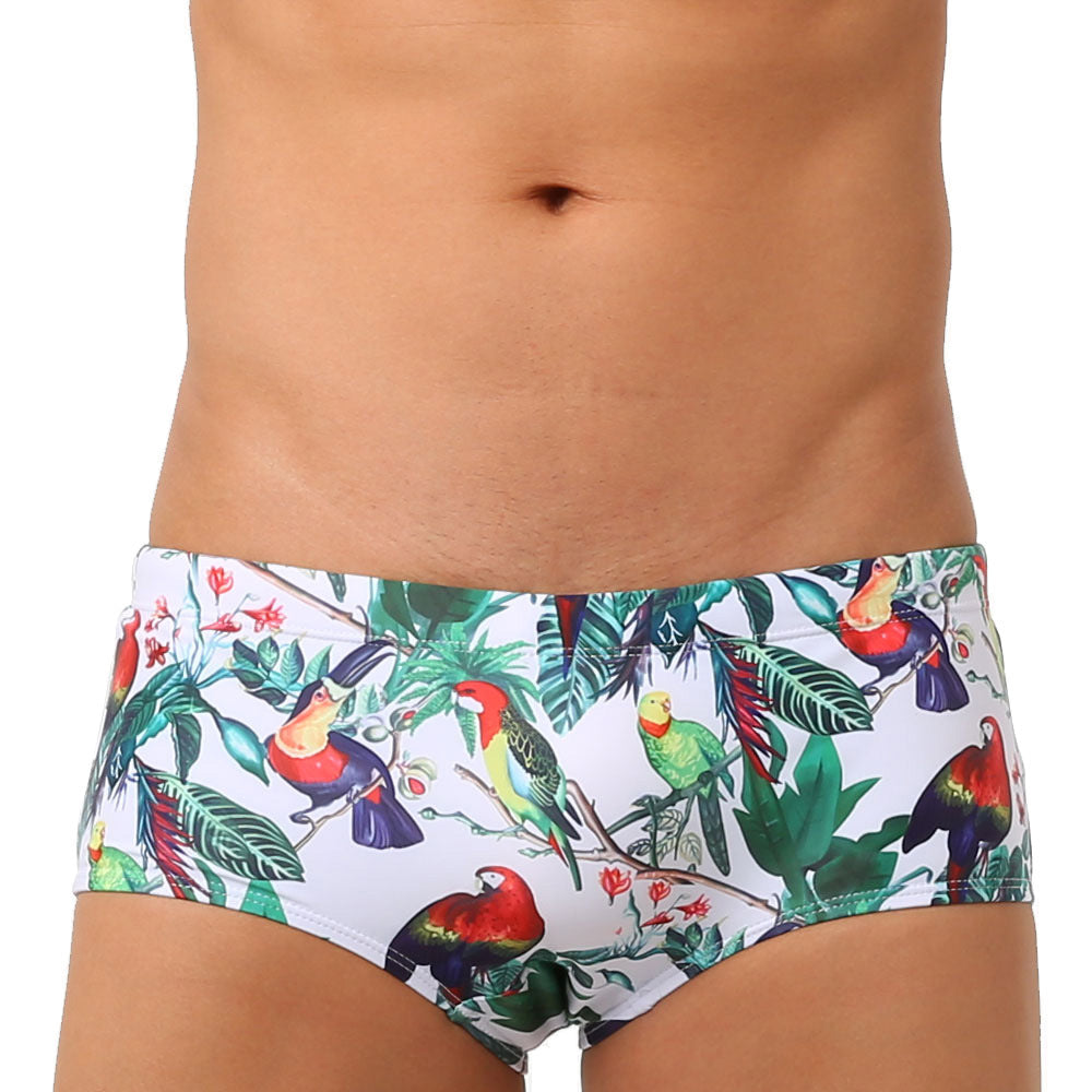 Flower-bird Imprimer Fashion Petit Boxer pour Homme