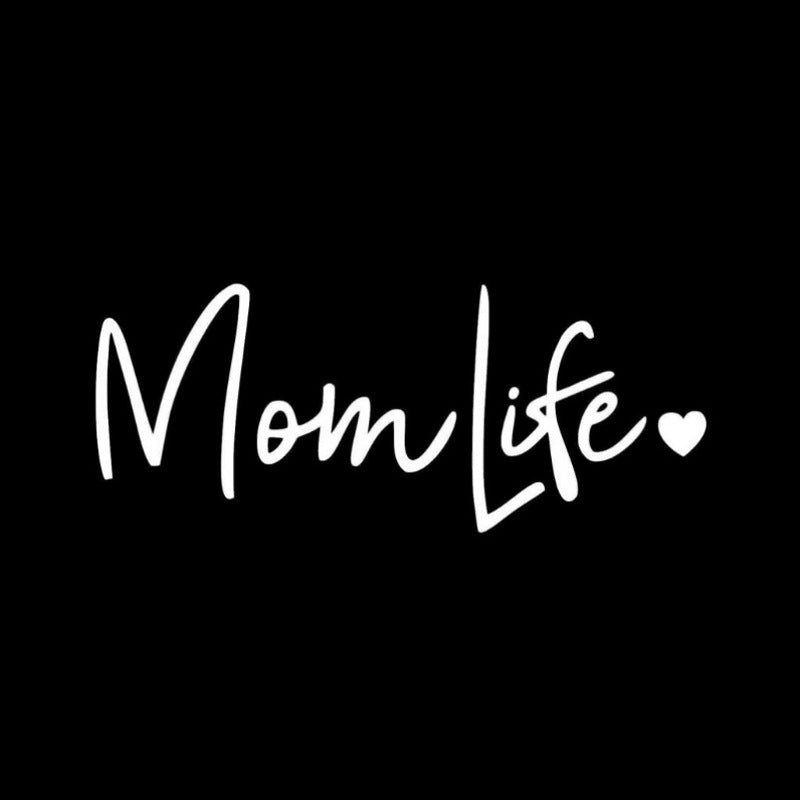 Voiture Décals Mom Life Mignon Fenêtre sculptée Stickers muraux
