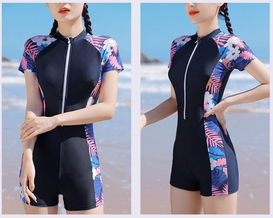 Maillot de bain à manches courtes pour femmes