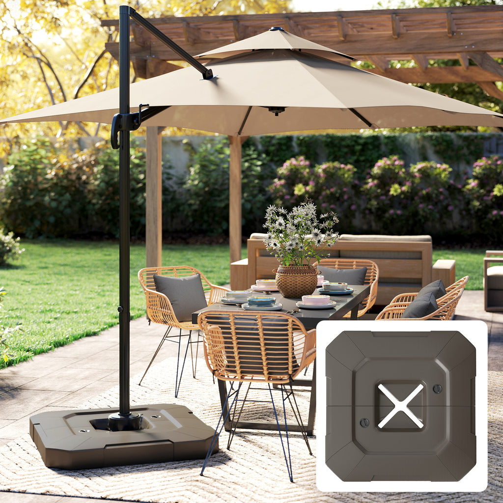Parapluie de base de 2 pièces Cantilever