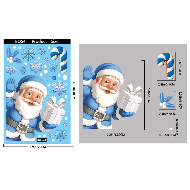 Parti de Noël Sticker décoratif en verre créatif